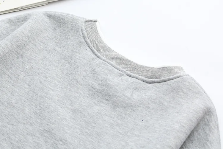 Blvyisla 4XL флисовые теплые свитшоты для молодых женщин свободные размеры толстовки вышивка круглый вырез пуловер Топы