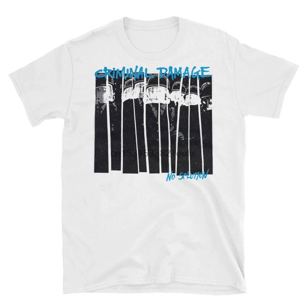 Criminal Damage T Shirt His Hero is Gone Tragedy OI! Punk |