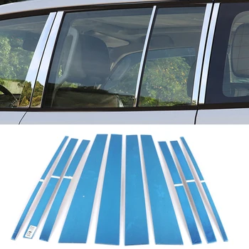 

For Mitsubishi Pajero V80 Shogun Montero Limited 2007 - 2019 Stainless Window Center Pillar Molding Trim Decorative Accessories