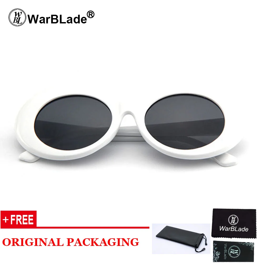 white grey WBL классические овальные женские солнцезащитные очки, очки в стиле Курта Кобейна, винтажные Ретро солнцезащитные очки, женские UV400 Gafas De Sol - Цвет линз: white grey