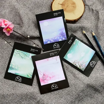 

Vintage Memo Pads Notepads Retro Style Sticky Notes Posted It Note Planner Cute Kawaii Korean Stationery Office School Supplies