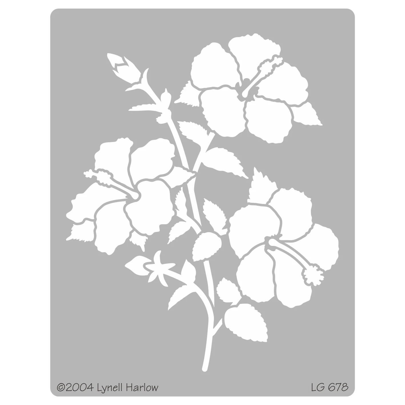 

Embossing Dreamweaver Stencils LG 678 Three Hibiscus