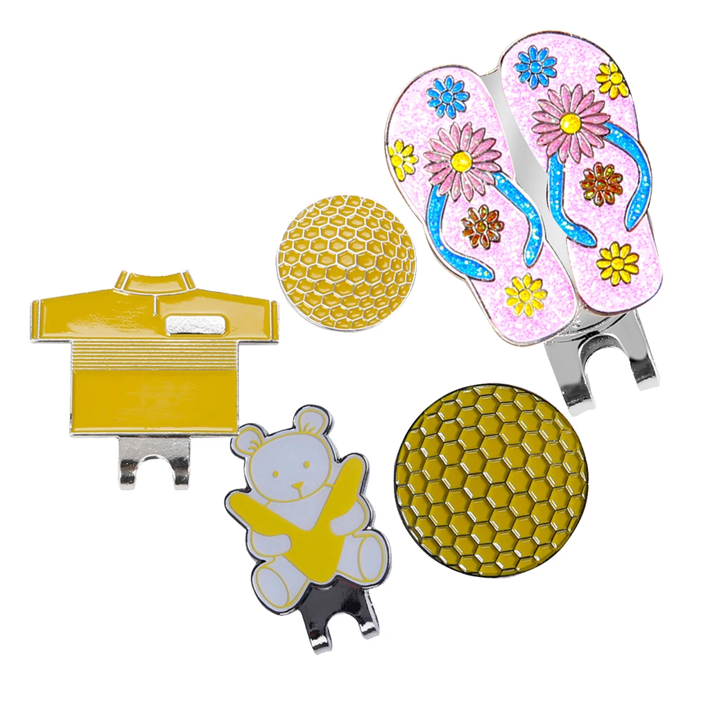 3PCS Golf Hat Clips with Detachable Magnetic Golf Ball(Golf Shirt Design & Bear Style & Slipper Style) 3PCS Golf Hat Clips with Detachable Magnetic Golf Ball(Golf Shirt Design & Bear Style & Slipper Style)