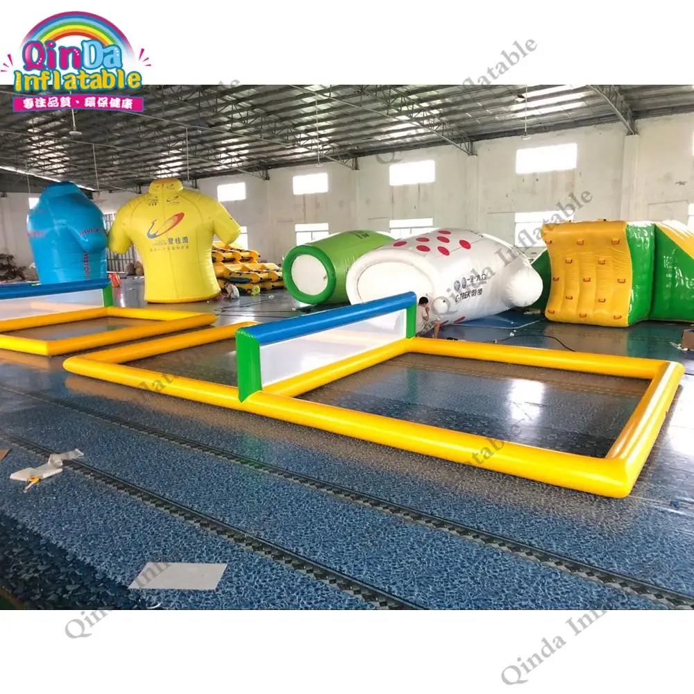 

Water Beach Toys 10X5x1.2M Inflatable Water Volleyball Field,0.9Mm PVC Inflatable Volleyball Court Floating