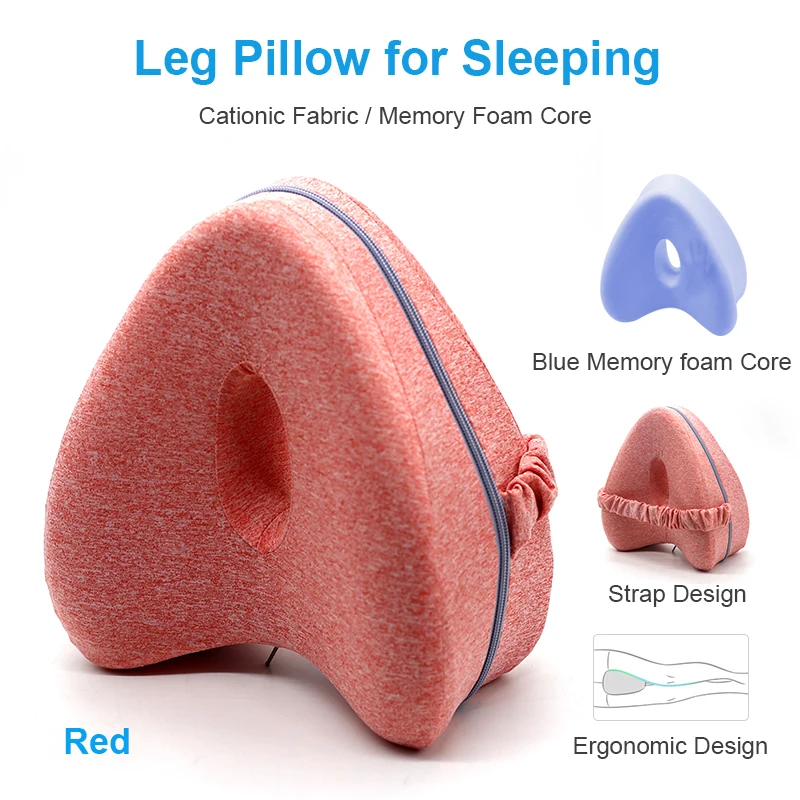 Creative Pillow for Sleeping Memory Foam Leg Positioner Pillows Knee Support Cushion between the Legs for Hip Pain Sciatica