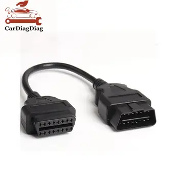 30CM 16 핀 플러그 OBD2 OBD 케이블 연장 케이블 남성 여성 OBD 16Pin 케이블 OBDII 커넥터 어댑터