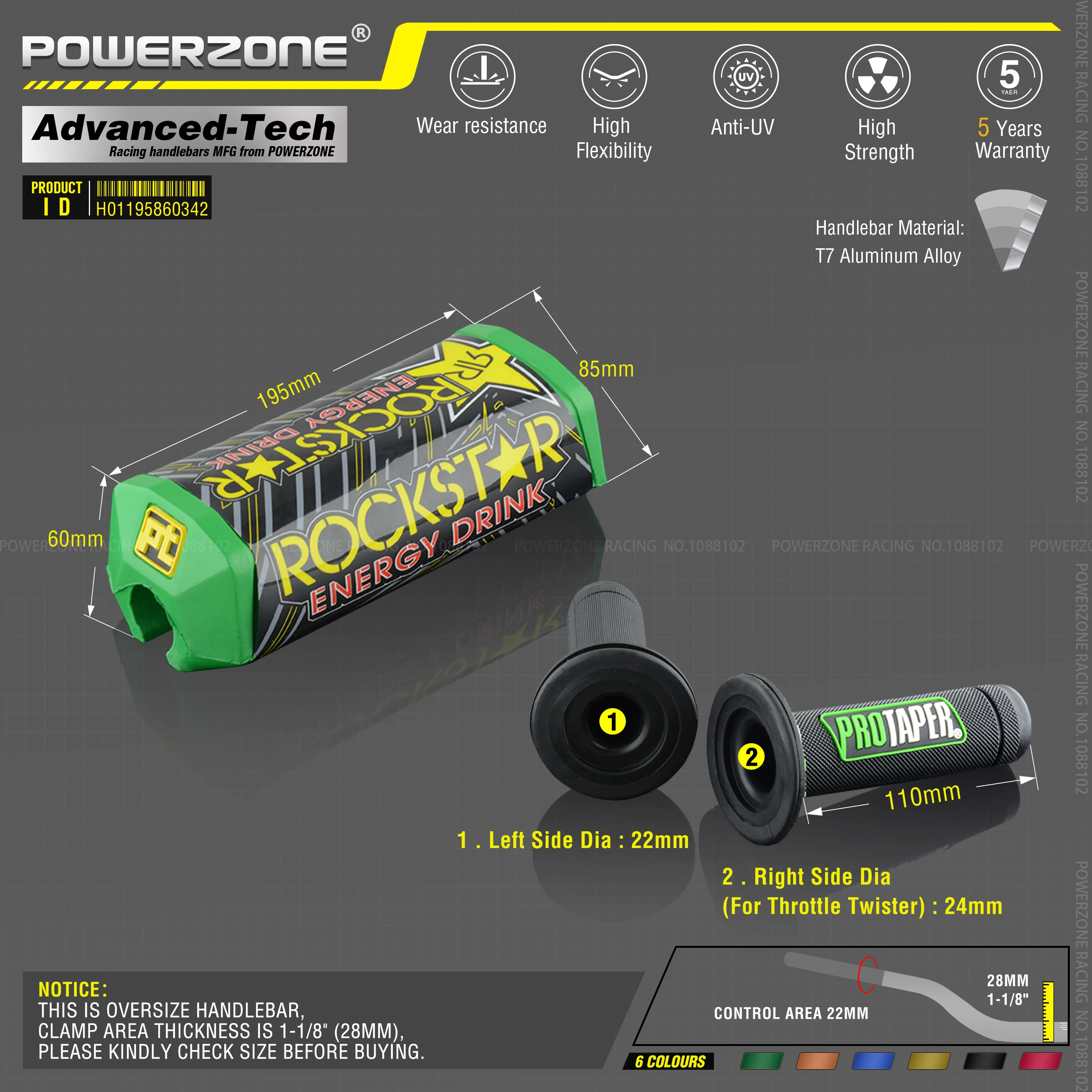 Руль для Pro Taper Pack Bar 1 1/8 &quot классическая дверная ручка ручки Pit Racing Dirt Bike Motorcycle