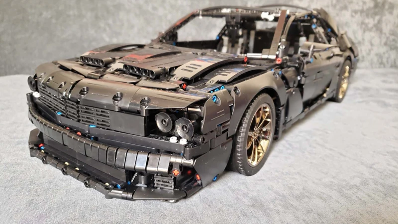 2021 новая технология строительный блок moc-39560 Dodge Challenger SRT hellcat supercar гоночная сборка