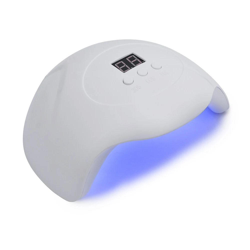 80W UV LED Lamp Nail Dryer SUN X5 MAX For quickly Curing Nail Gel Nail Polish 10s/30s/60s/99s Timer Nail Lamp Manicure Tools - Color: SUN x7Plus White