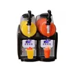 110V/220V Double Tank Smoothie Slush Machine Ice Cream Machine 300W Snow Melting Machine Commercial Smoothie Granita machine 2