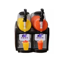 110V/220V Double Tank Smoothie Slush Machine Ice Cream Machine 300W Snow Melting Machine Commercial Smoothie Granita machine 2