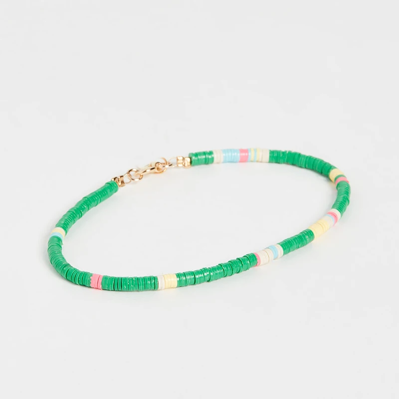 bracelet Boho VERKLARING KETTING Nieuwe Siliconen Disc Goldbach Rozemarijn переработанный диск Африканский виниловый бисер HEISHI браслет для женщин - Окраска металла: bracelet