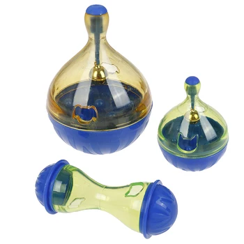 

3Styles Pet Dog Fun Bowl Feeder Pets Tumbler Leakage Food Ball Pet Training Exercise Fun Bowl Cat Feeding Toys