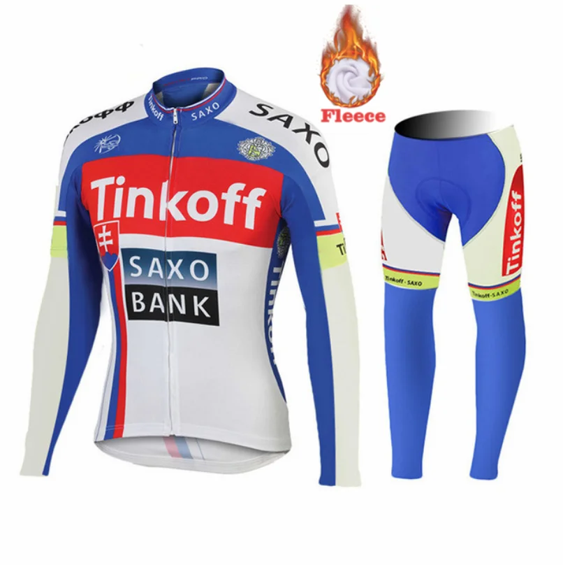 20D силиконовые Tinkoff Длинные рукава велосипедные штаны велосипедный зимний теплый комплект одежды Ropa Ciclismo - Цвет: Long sleeve Suit 6