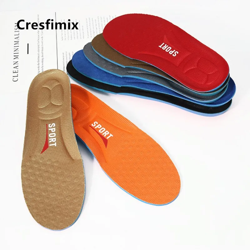 Cresfimix semelle de chaussures мужские удобные мягкие кроссовки размера плюс, мужские спортивные кроссовки для бега, впитывающие пот стельки a5589