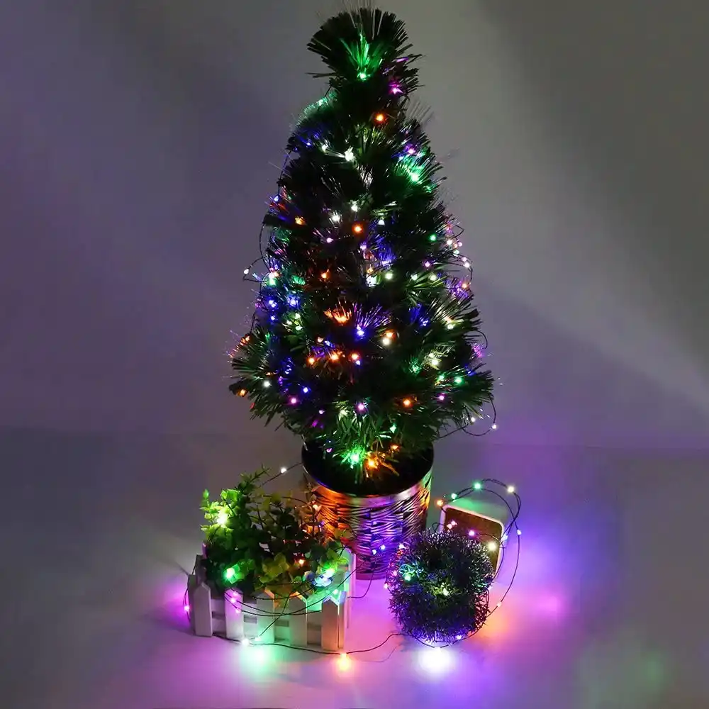 Seasonal Decorations 100 500 Led Uk Plug In Solar Powered Fairy String Lights Outdoor Christmas Decor String Lights