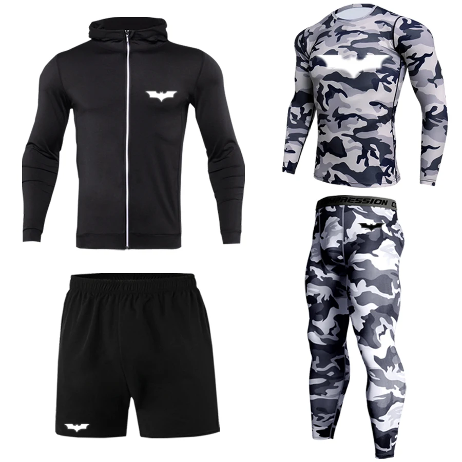 High-quality running men’s thermal underwear panty suits sports compression workout clothes sportswear men’s fitness suit