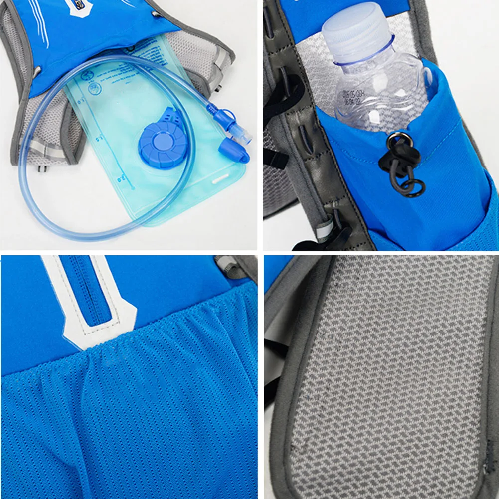 Для мужчин и женщин жилет пакет Велоспорт дышащий рюкзак для бега регулируемый спортивный Сверхлегкий гидратации водонепроницаемый светоотражающие полосы
