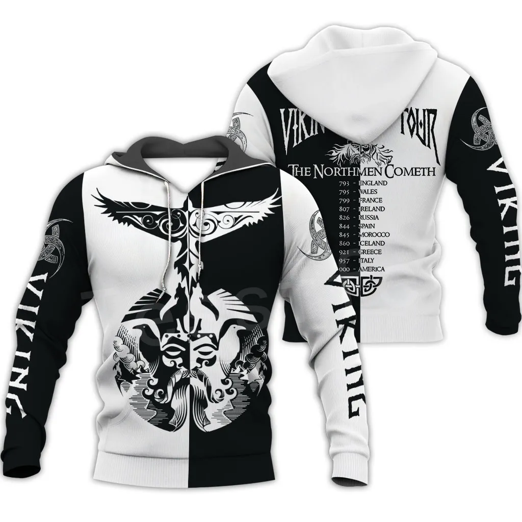 

Tessffel Unisex Vikings Tattoo Viking Warriors NewFashion Harajuku MenWomen HipHop 3DPrint zipper/Sweatshirts/Hoodies/Jacket s-9