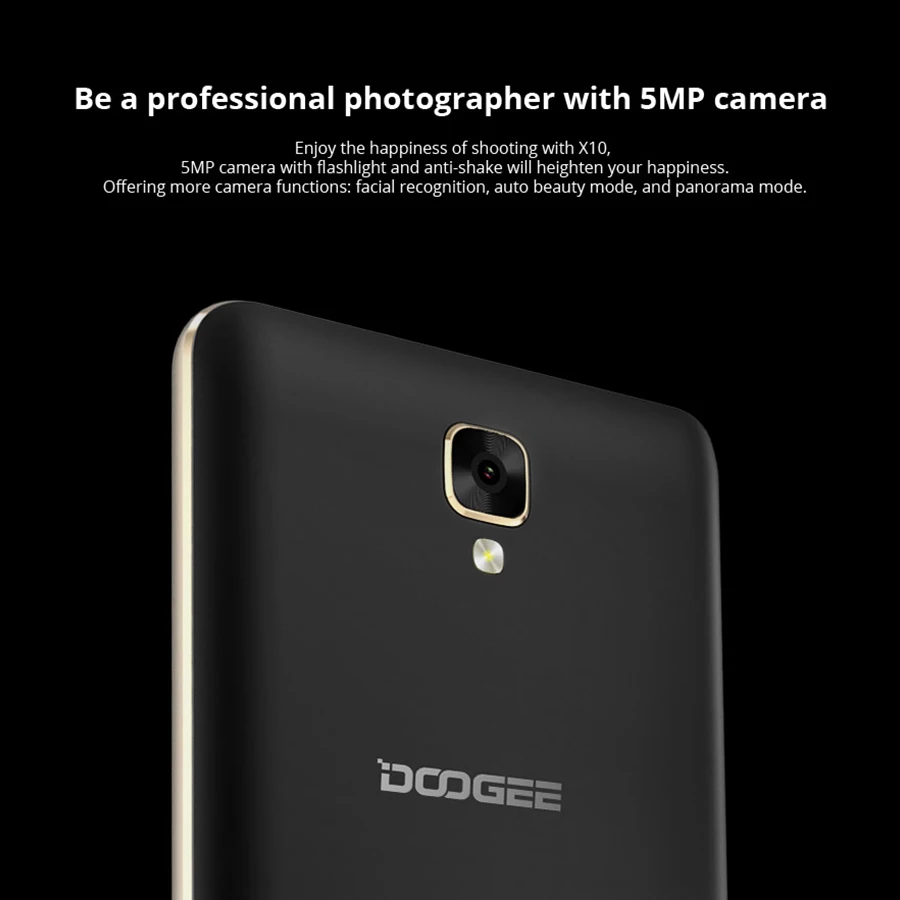 Сейчас DOOGEE X10s мобильные телефоны 5,0 дюймов ips 8 Гб Android6.0 смартфон Dual SIM MTK6580 5.0MP 3360 мАч WCDMA GSM мобильный телефон