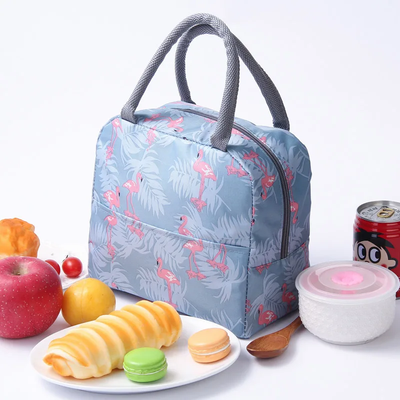 2019 Insulated Lunch font b Bag b font Thermal Stripe Tote font b Bags b font