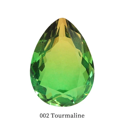 002 Tourmaline Падение блеск Турмалин цветной горный хрусталь кристалл стекло для изготовления ювелирных изделий точечный кристалл для ремесла клей на одежду одежды - Цвет: 002 Tourmaline