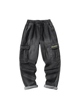 

Wide Leg Jeans Trousers Men Plus Fertilizer Trend Brand Pants Fat Loose Straight Retro Pants Spring Autumn Hip Hop Workwear