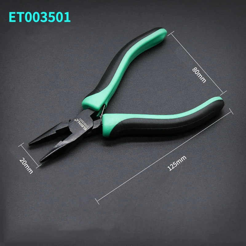 Многофункциональные ножницы ELECALL кусачки для резки плоскогубцы оборудование мини инструмент плоскогубцы пинцет зажимы многоцелевой зеленый - Цвет: ET003501