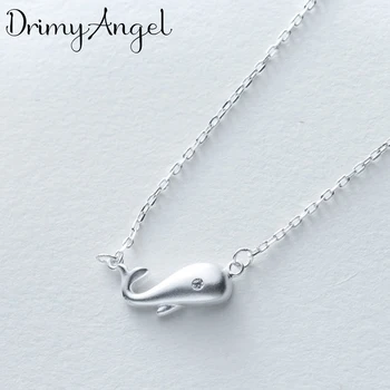 

Bohemia Real 925 Sterling Silver Whale Fish Choker Necklaces For Women Wedding Jewelry Gift Boho Necklace