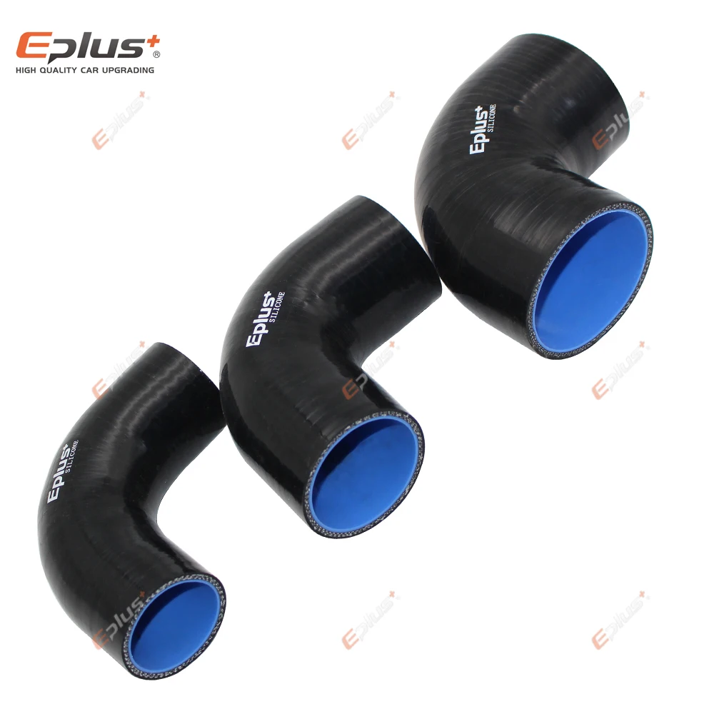 Silicone hose connector EPLUS universal 90 degrees car intercooler turbo intake pipe coupler multi size