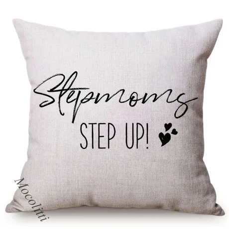 Black Nordic Letter Print Aunt Inspiration Pattern Decoration Sofa Cushion Cover Cotton Flax Chair Throw Pillows Cover almofadas K171-6