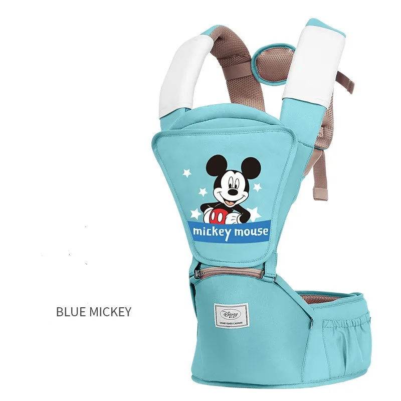 Disney 0-36 месяцев, воздухопроницаемая переноска для младенцев, Удобный слинг, рюкзак, сумка, кенгуру, детская переноска - Цвет: BLUE