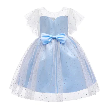 

Girls Dress Super Fairy Children's Dress Princess Dress 2020 Summer Children's Wear Mesh Bow Flower Children's Dress