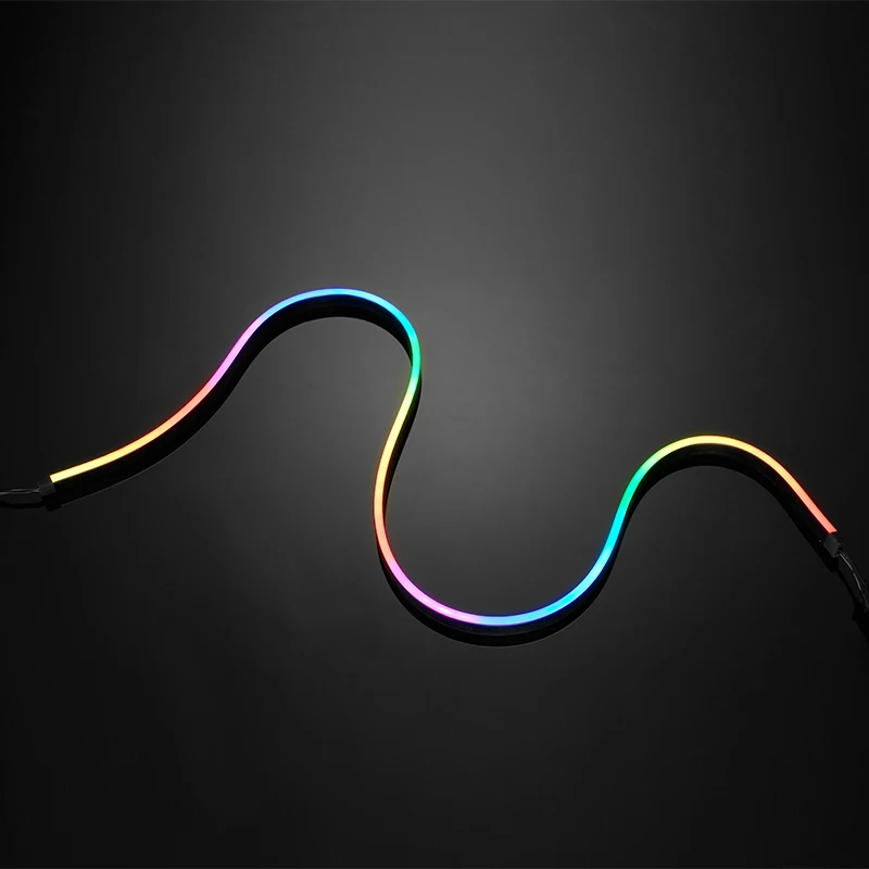 PHANTEKS ޺  RGB ׿ LED ŰƮ  Ʈ Ʈ ARGB ǻ ̽  LED Ʈ, 5V 3  ƿ 400mm X 2 