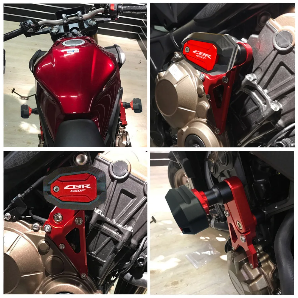 Логотип CBR650F корпус двигателя слайдер Крушение протектор для Honda CBR 650F CBR 650 F- мотоциклетный защитный чехол левый и правый