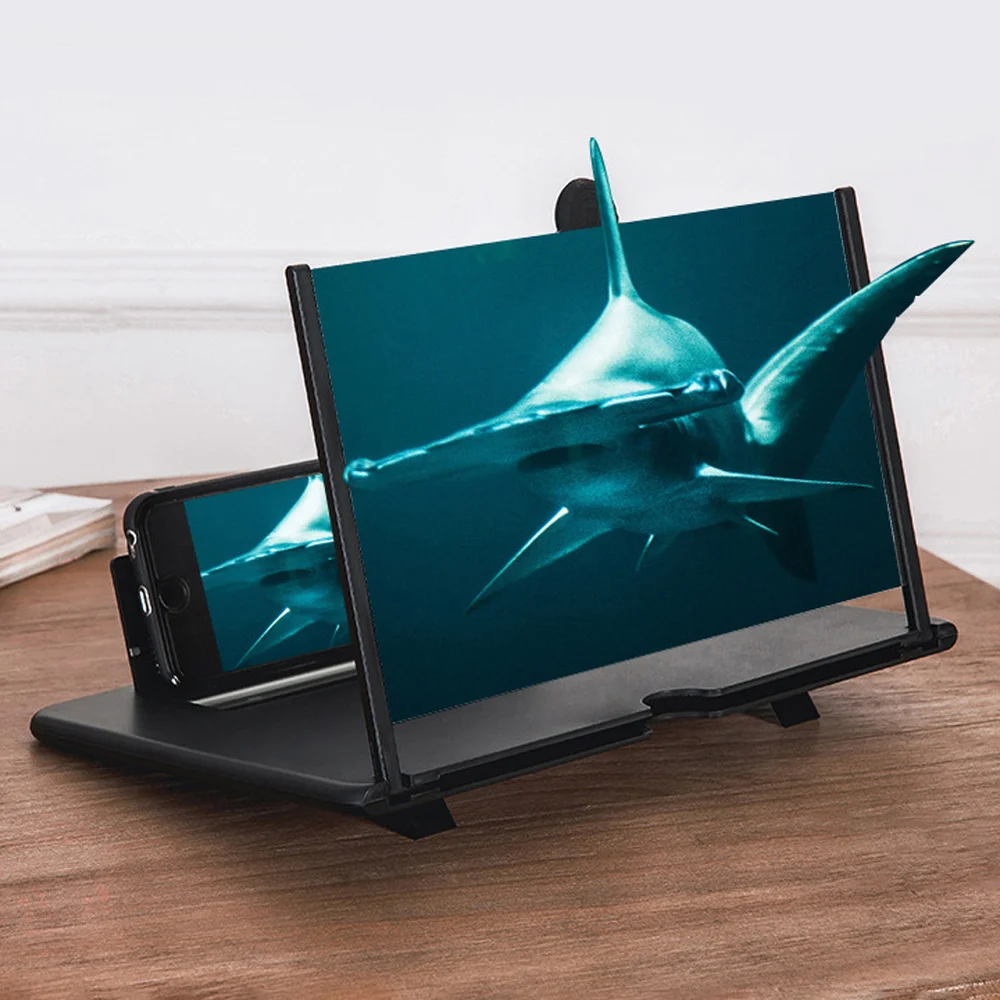 12 inch 3D Video HD phone Screen Amplifier Mobile Phone Magnifying Glass HD Stand For Video Folding Screen Phone Accessories