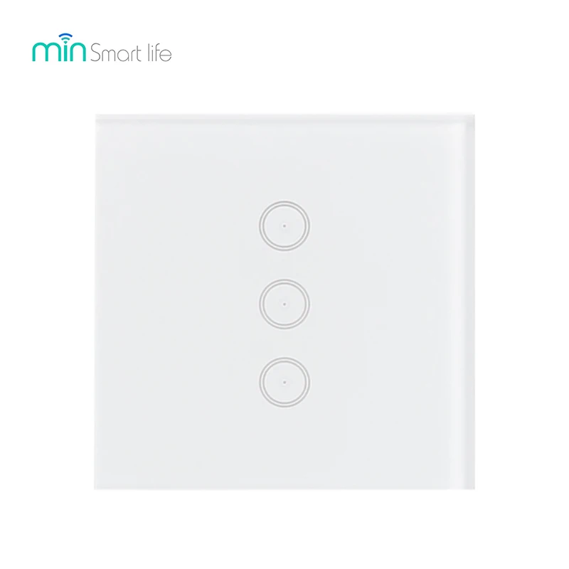

UK Tuya WiFi Touch Switch Voice Control Wireless Intelligent Switch curtain Switch 3off 1open Multi-function Control EU Standard