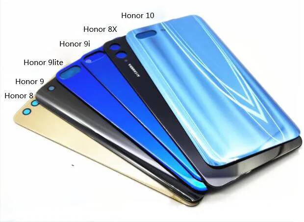 Запасная крышка батарейного отсека для Huawei Honor 8 9 lite 9i 8x 10 стеклянная без логотипа