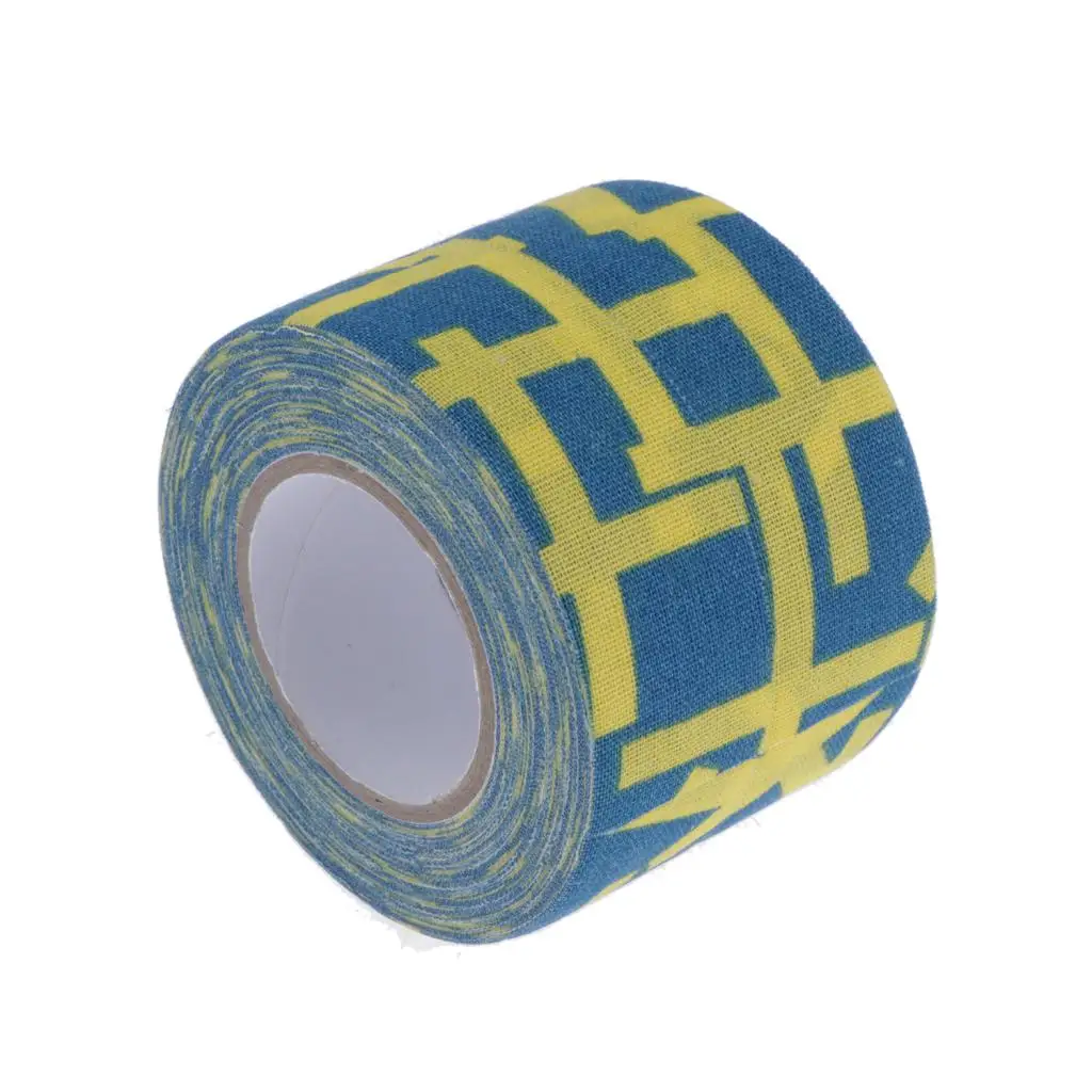 2 Rolls Cotton Cloth Ice Hockey Tape Adhesive Sticky Wrap Protective Gear 1 inch x 11 yards (Wide x Long)