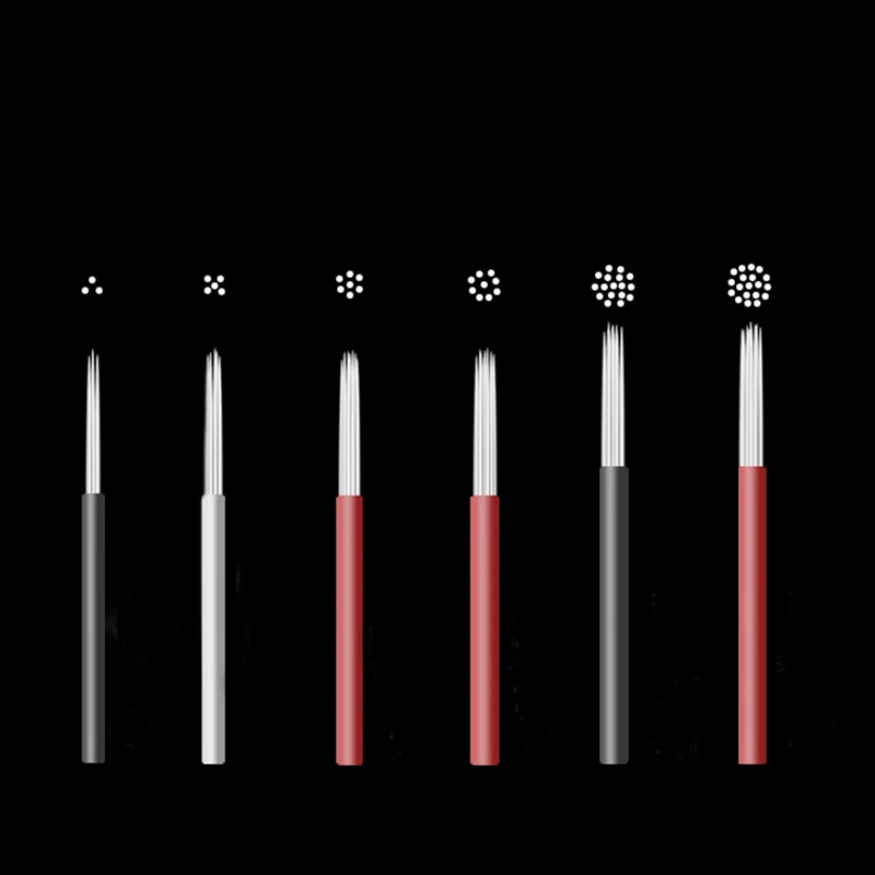 Лезвия для микроблейдинга Lamina затеняющие Твердые лезвия R5 liner иглы Tebori ручная