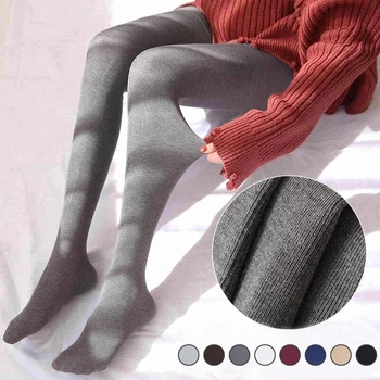 

New Spring Winter Women Legging Women Tights Stripe Velvet Hosiery Solid Candy Color Standard Stockings Pantyhose For Woman