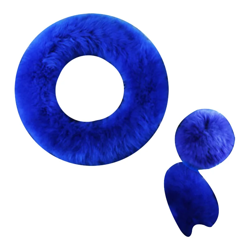 Накладка на руль, зимняя, теплая, имитация шерсти, для ручного тормоза, крышка рычага переключения передач 14 1/2 до 15 дюймов, 1 комплект, 3 предмета