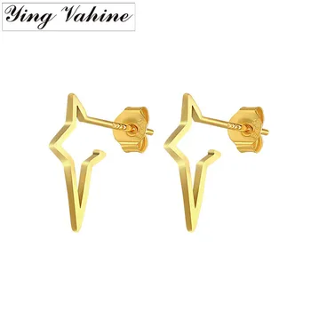 

ying Vahine 100% 925 Sterling Silver Cross Small Stud Earrings for Women