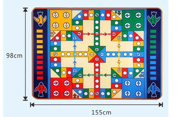 Huaying 525d шахматный коврик аэроплана ультра большой развивающий игровой коврик для родителей и детей 155*100 см 0,0086
