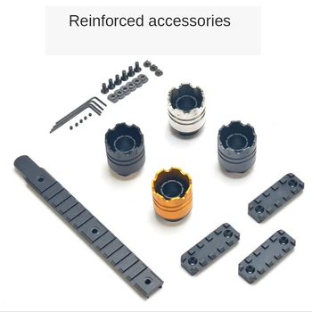 

AK Fire Cap Metal ARP9 CNC Upper/ Side Guide Rail 14mm Barrel Brake Cap For CS Game Water Bullet Toy Upgrade Material