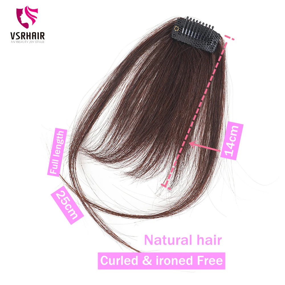 Surtido parcial de proveedor de pelo Bang peso de una pieza frontal peluca Clips cabello humano Bang