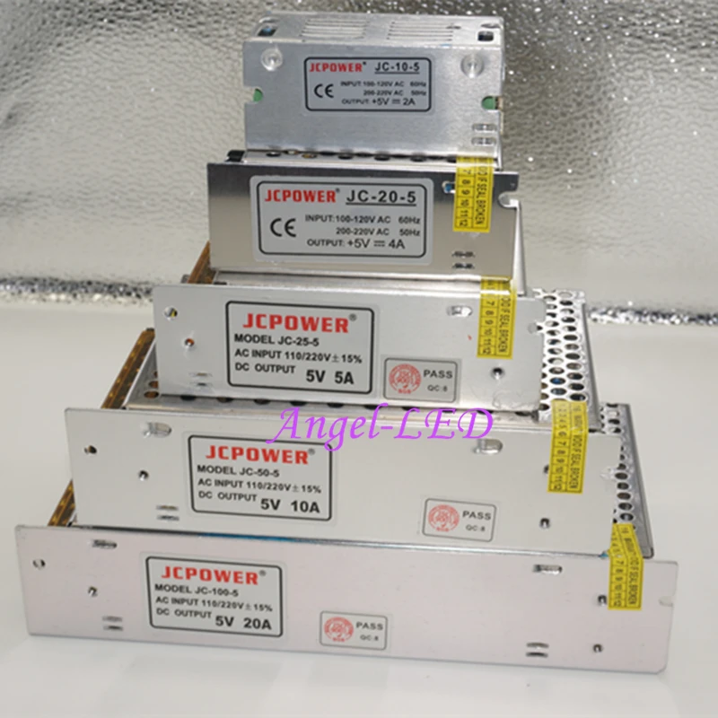 Светодиодный трансформатор для светодиодной ленты WS2812B WS2801 APA102 8806 5 в пост. Тока