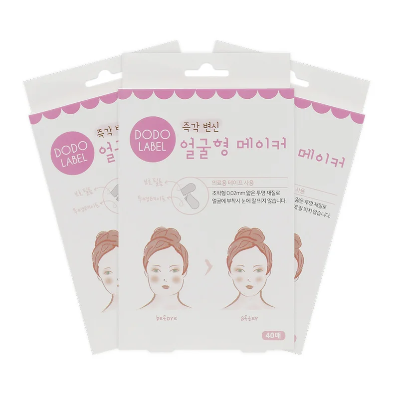 

40 Pcs / Set V-Shape Face Lifting Tape Makeup Face Lift Tools Invisible Thin Face Line Wrinkles Relaxation Facial Skin Stickers