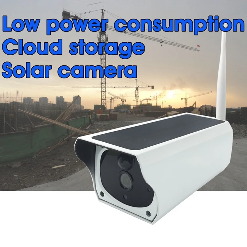 MOOL 1080P Solar IP Camera 2MP Wireless Wi-Fi Security Surveillance Waterproof Outdoor Camera IR Night Vision Solar Power HD Cam