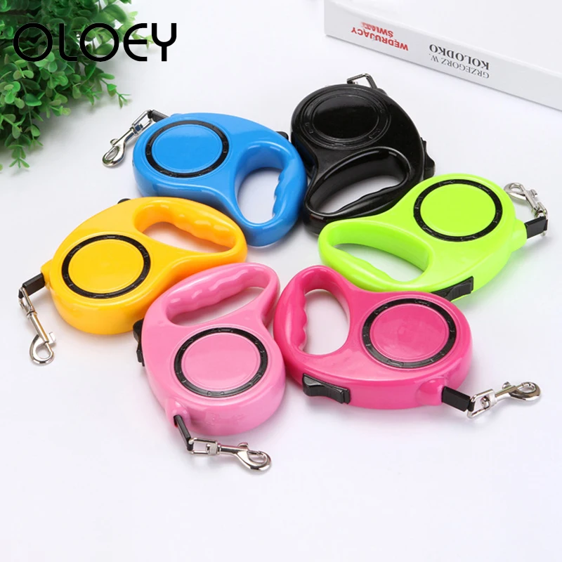 

Durable Dog Leash 3M/5M Automatic Retractable Nylon Dog Extending Lead Puppy Walking Running Leads For Dogs Pet Supplies